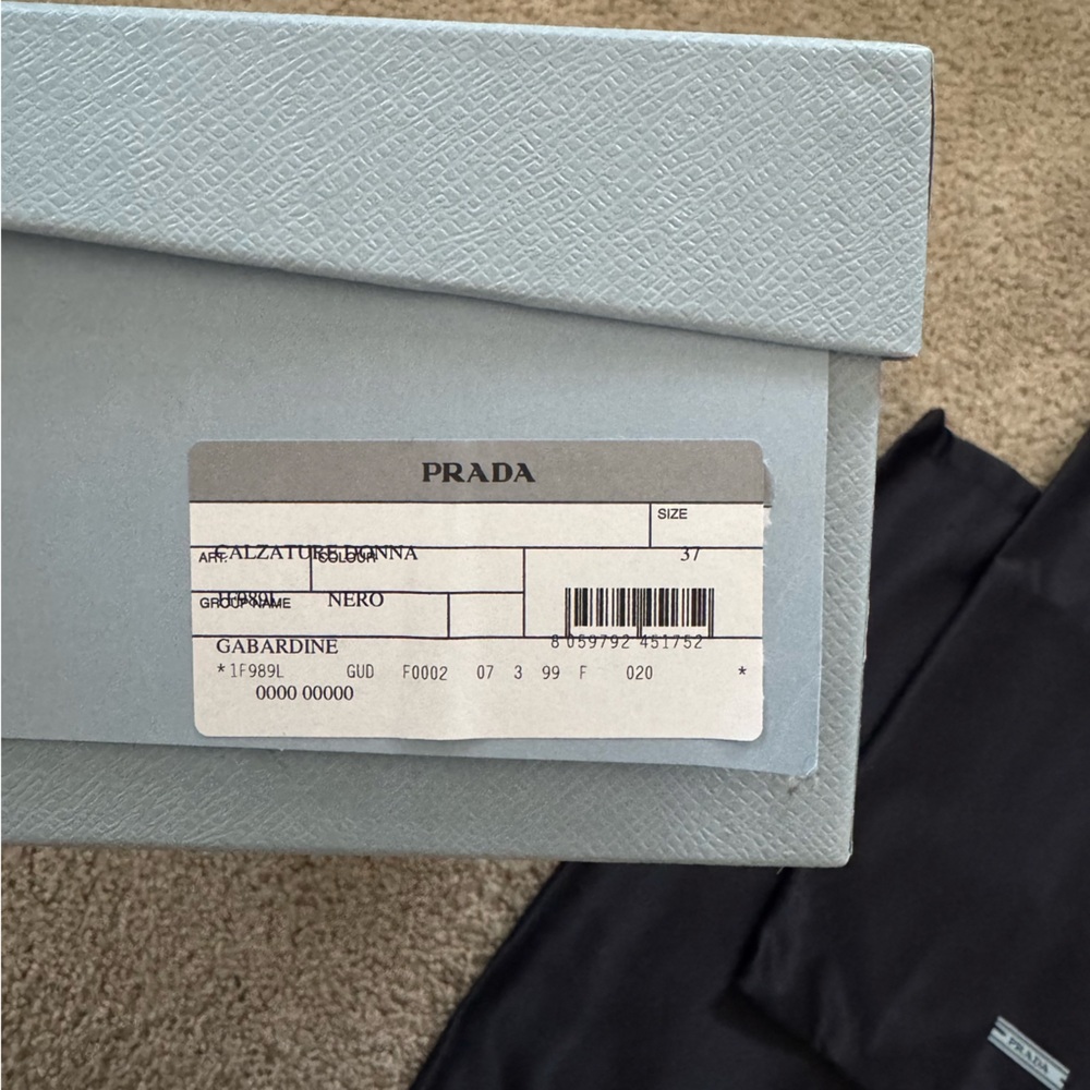 NWT Prada Black Canvas Mary Jane Espadrilles - Picture 10 of 11